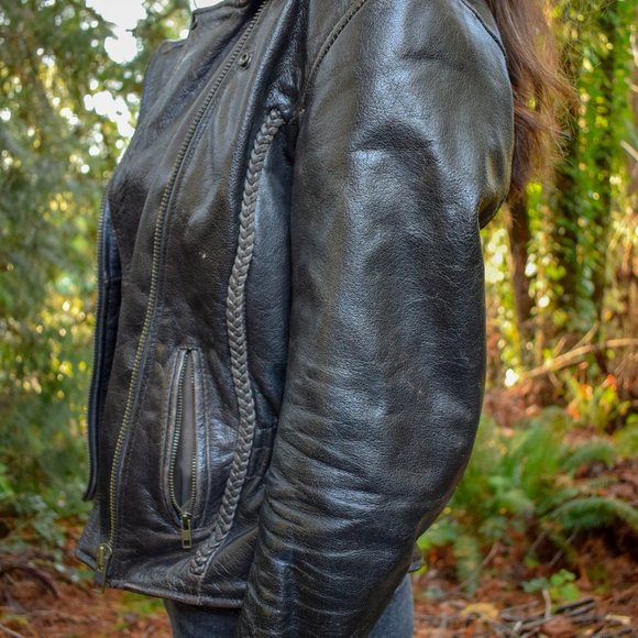 Leather Xelement Motorcycle Jacket | Women's Small - Picture 2 of 8